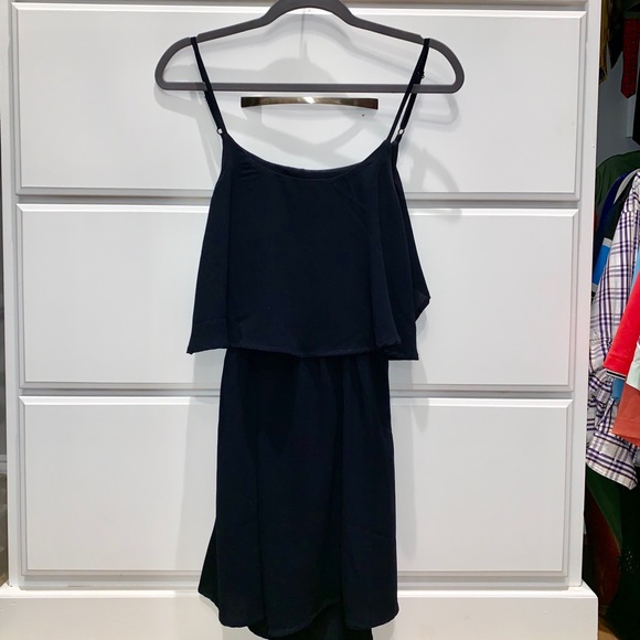 Navy spaghetti strap Tobi dress with open back - Picture 2 of 7